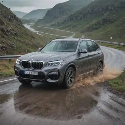 BMW X3 - Losing Control on Slippery Roads